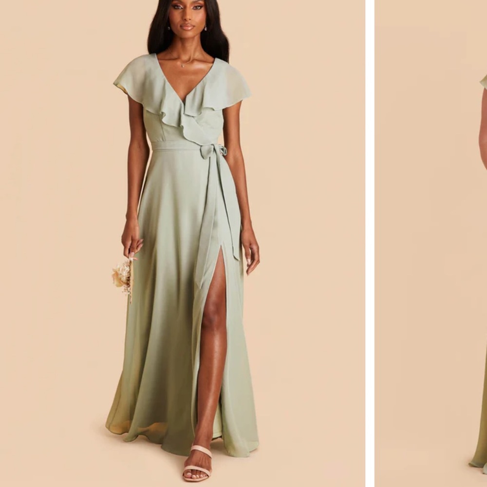 Birdy Grey Sage Jackson Chiffon Bridesmaid Dress